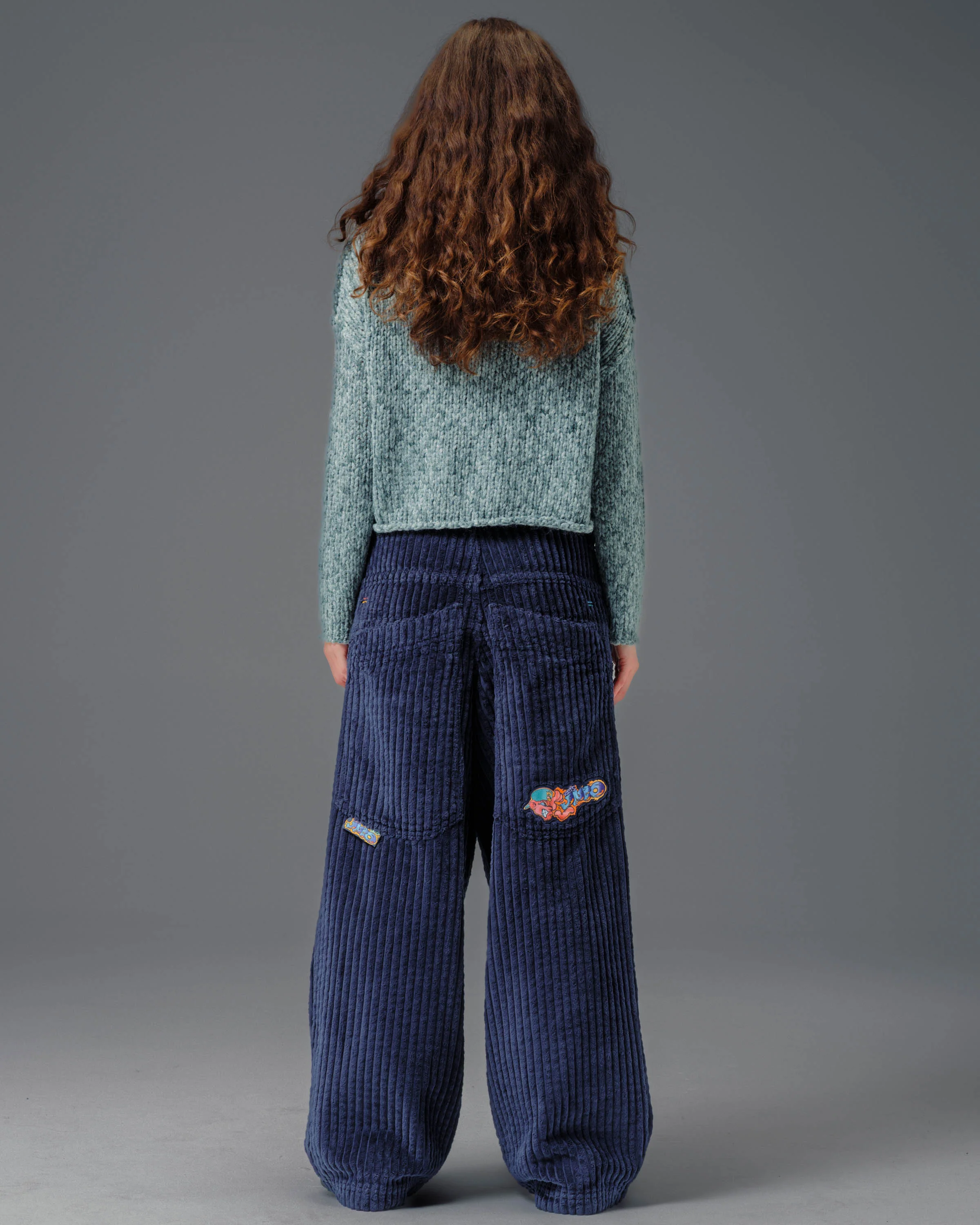 W Wizard. 24". 2 Wale Corduroy. Navy. - Image 2