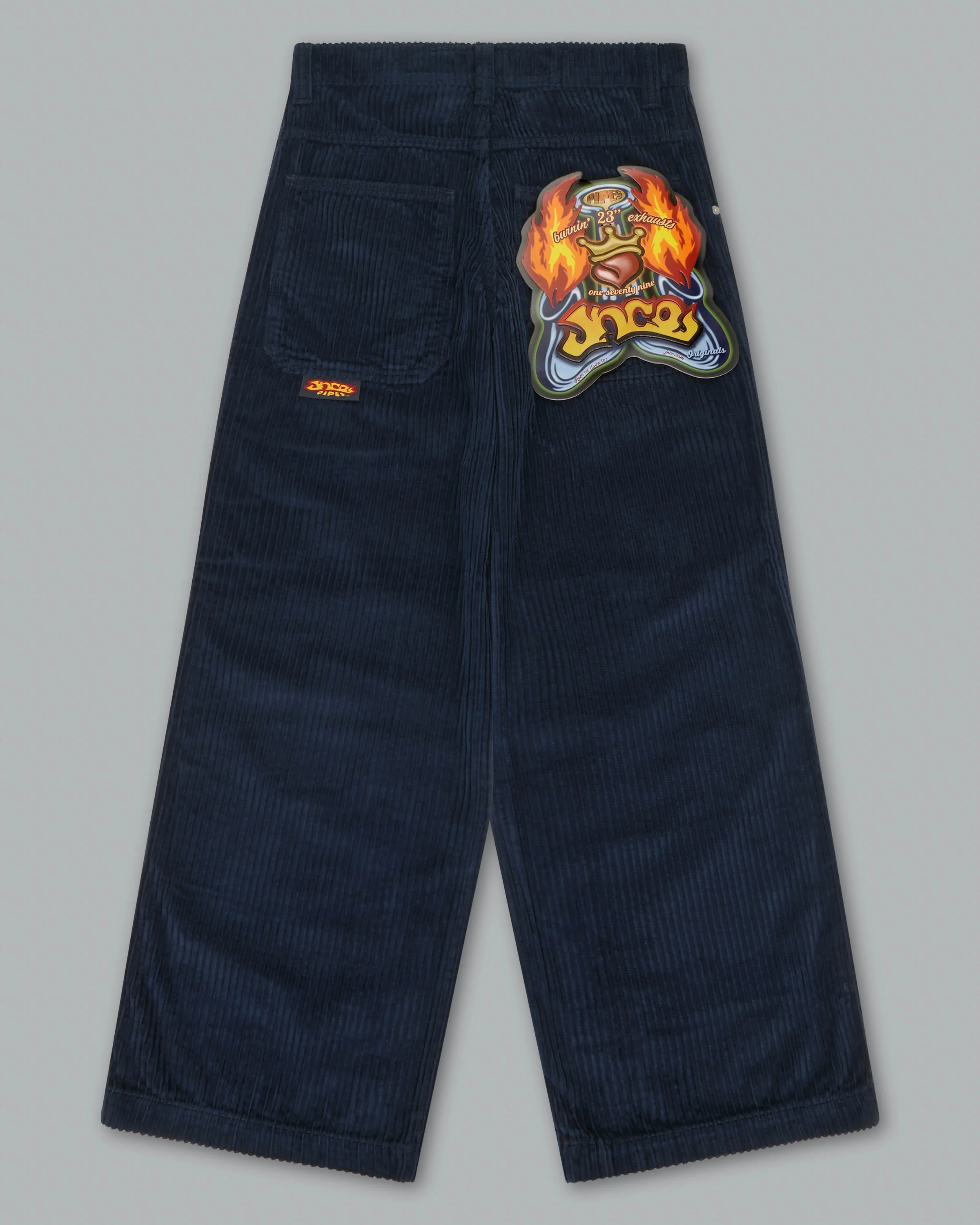 W179 Pipes. 23". 4 Wale Corduroy. Navy. - Image 15